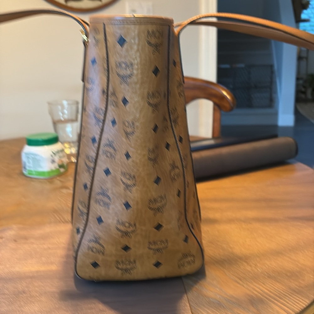 MCM Cognac Visetos Tote Bag - Picture 6 of 7